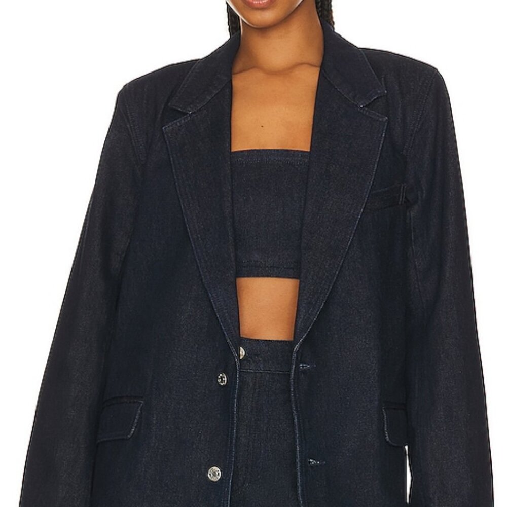 GRLFRND denim blazer